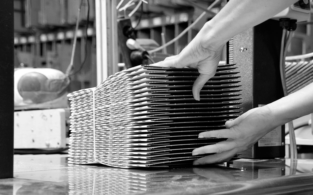 corrugated cardboard production